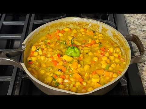 How to make curry chickpeas Jamaican style