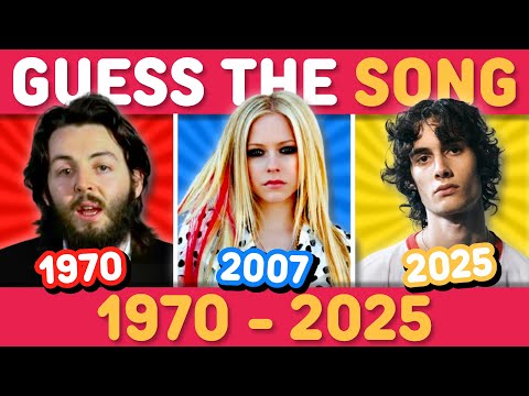 GUESS THE SONG FROM 1970 - 2025 π€ π
One Song per Year | Music Quiz