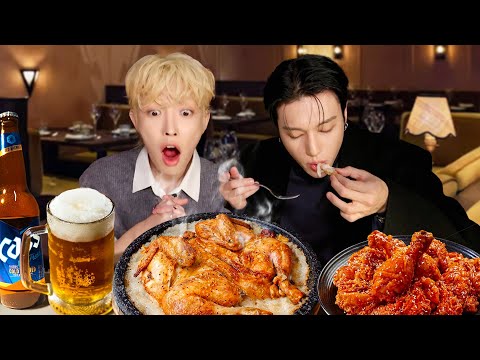 Feeding ATEEZ the best Fried Chicken in London!!