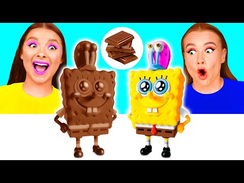 Πραγματικό φαγητό vs Σοκολατένιο φαγητό Challenge | Φοβερός Κόλπα Κουζίνας