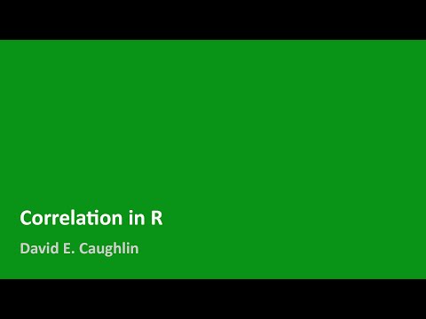 Correlation in R