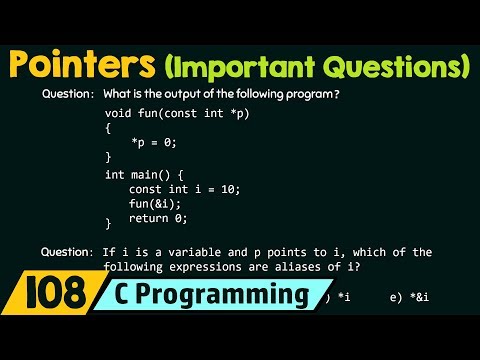 Pointers (Important Questions)