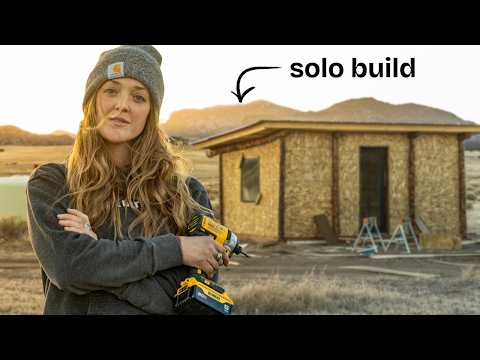 Off-Grid WINTER // DIY Tiny Home Studio Build