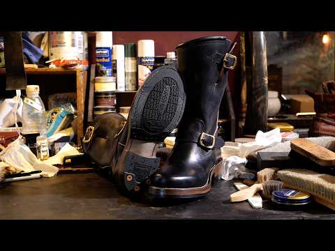 Making Handmade Engineer Boots with Italian Horse Leather