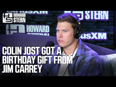 Colin Jost Got a Birthday Gift From Jim Carrey