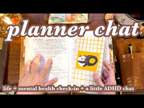planner chat: life updates, mental health check-in + some ADHD thoughts in my hobonichi cousin