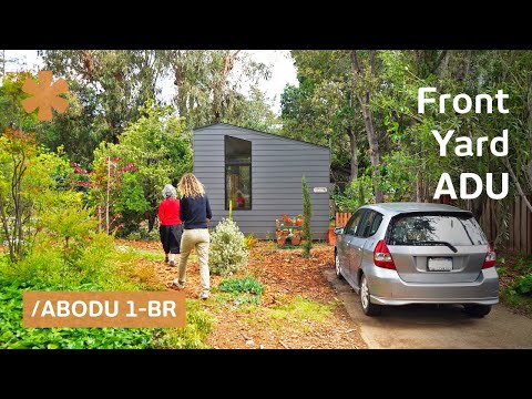 Backyard prefab blended perfectly. So she installed it in front