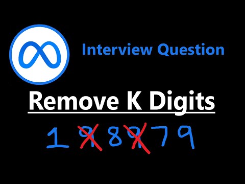 Remove K Digits - Leetcode 402 - Python