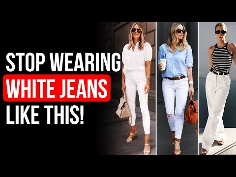 7 GENIUS White Jeans Styling Hacks To Look 10x More EXPENSIVE Over 50