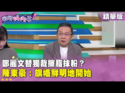 精華片段》#鄭麗文 替獨裁擦脂抹粉？ #陳東豪 ：旗幟鮮明地開始【#狠狠抖內幕】2025.10.31