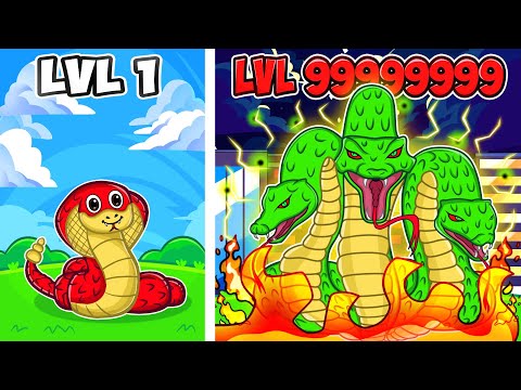 Upgrading NOOB to GOD SNAKE in Snake Run Race!