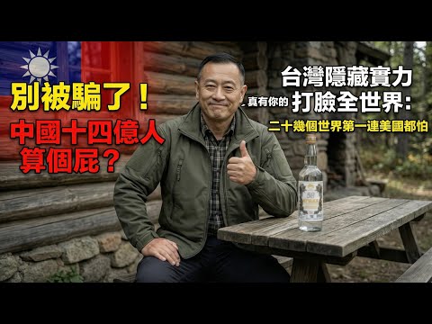 別被騙了！中國十四億人算個屁？台灣隱藏實力打臉全世界：二十幾個世界第一連美國都怕 | 馬一峰
