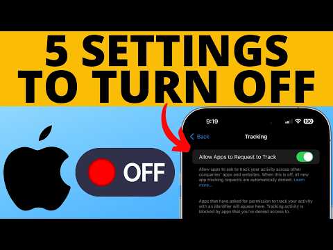 5 iPhone Settings You Need To TURN OFF Right Now - 2025
