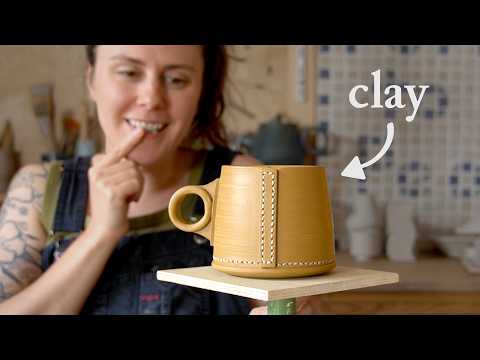 Making clay look like leather