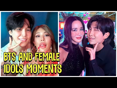 BTS And Female Idols Moments