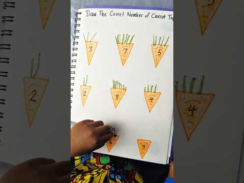Carrot Top Counting Activity | Learn Numbers & Counting | Educational Videos for Toddlers