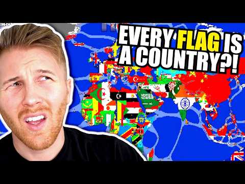 What If FLAGS Were COUNTRIES?! (World War Simulator)