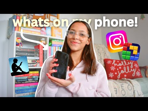 whats on my iphone 2024? 🪐 *app recs, wallpapers, vlogmas day 23*