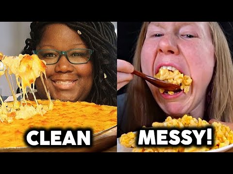 CLEAN VS MESSY MUKBANGERS! (mukbang compilation)