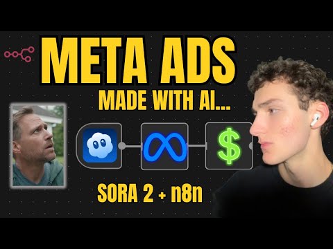 This AI System Creates Meta Ads For Me... (n8n + Sora 2)