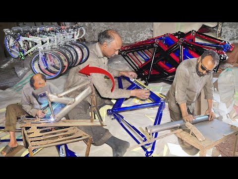 Amazing Bicycle Manufacturing Process | From Parts to Complete Cycle in Factory