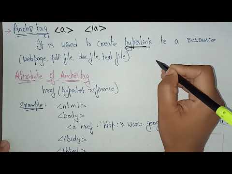Anchor Tags | Image tags | HTML | WT | Web Technology | Lec-09 | Bhanu Priya