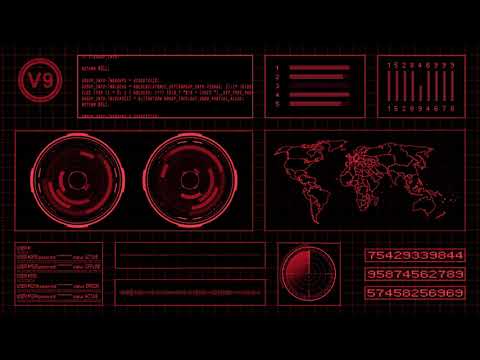 Red Futuristic Hacker Background Full HD 60 FPS