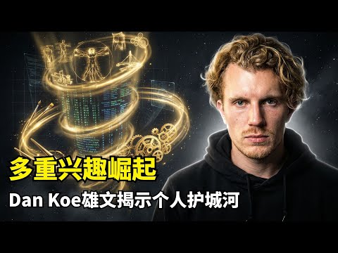 【分享】多兴趣者的黄金三年 | Dan Koe | 个人护城河 | 跨界通才 | 跨领域连接力 | 兴趣变现闭环 | 社交媒体杠杆 | 独立创作者经济 | 认知升级 | 第二次文艺复兴 | 认知主权