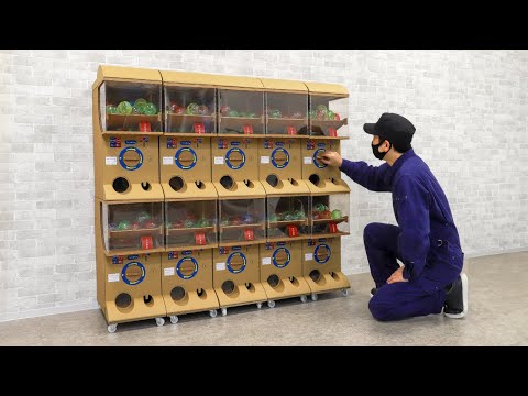 Production process of Gacha Machine – Cardboard DIY