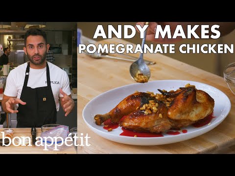 Andy Makes Pomegranate-Glazed Chicken | From the Test Kitchen | Bon Appétit