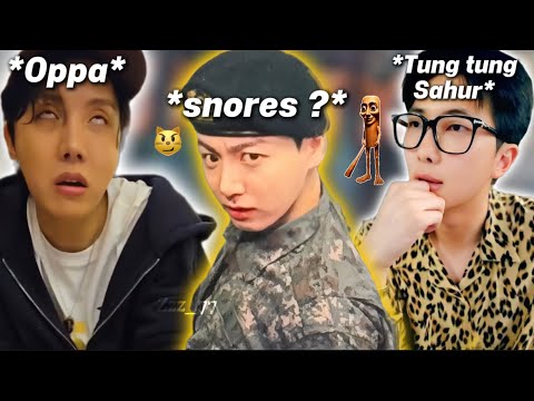 BTS funny moments cuz 7/7 members are finally back from military !