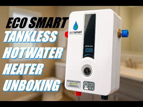 ECO SMART ECO 11 TANKLESS WATER HEATER UNBOXING - hot water for the mobile home.
