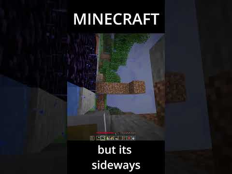 Minecraft But's sideways?? #shorts
