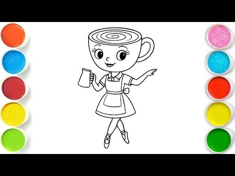 Ballerina Cappuccina Drawing, Painting & Coloring For Kids and Toddlers_ Child Art