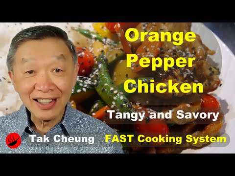 Orange Pepper Chicken. Create a Delicious Dish with Healthy Dose of Vegetables