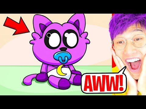 POPPY PLAYTIME CHAPTER 3, But CATNAP is a BABY!? (CATNAP'S COLOR was STOLEN! *LANKYBOX REACTION*)