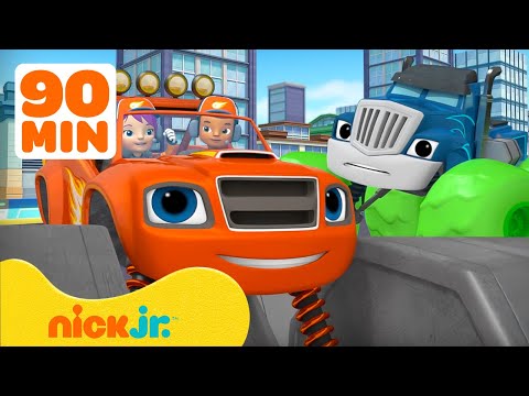 Blaze | Blaze besiegt Bösewichte! 🚗🔥 90 Minuten voller Abenteuer | Nick Jr. Deutschland