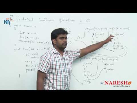 Recursion | C Technical Interview Questions and Answers | Mr. Srinivas