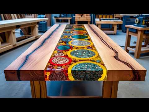 The Craziest Epoxy River Table You'll Ever See: Cereal in Bamboo!