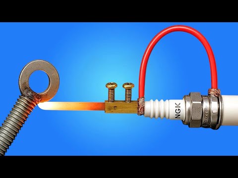 Just 1 Minute! Make A Super Powerful DIY Welding Machine from A Spark Plug!