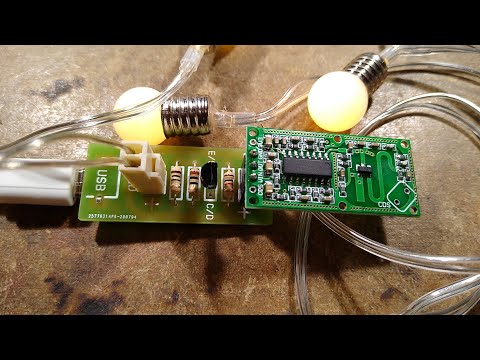 Building a USB powered PIR/Radar adaptor for LED strings.