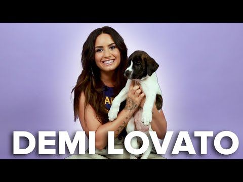 Demi Lovato Plays With Puppies (While Answering Fan Questions)