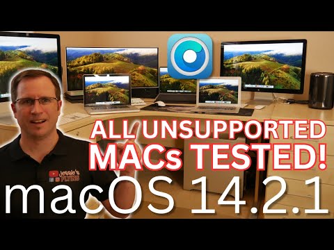 macOS 14.2.1 tested with ALL UNSUPPORTED MAC GENERATIONS!