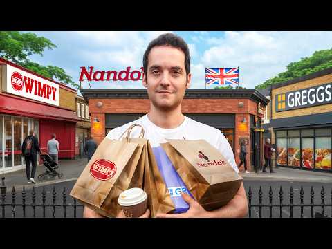 American Tries Every British Fast Food Chain