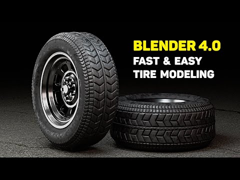 Tire Modeling Made Easy in Blender 4.0
