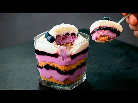 A Chef Showed Me This ORIGINAL ITALIAN BLUEBERRY TIRAMISU — No Eggs, No Oven🫐