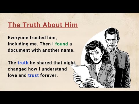 Learn English through Stories Level 3 ⭐ The Truth About Him - Emotional English Story for Listening