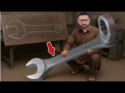  From Metal to Masterpiece — Insane Mechanical Skill Behind This Giant Wrench Ring 🔧