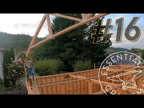 Trying to NOT DIE while Flying Trusses: Shop Build #16