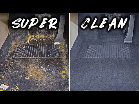 Car Interior Detailing ASMR / Mercedes from Copart Auction